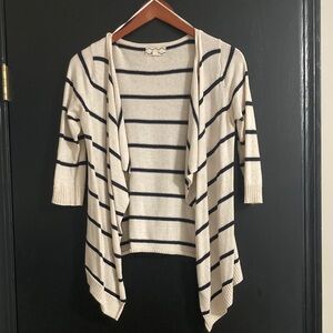 Pink Rose Striped Cardigan